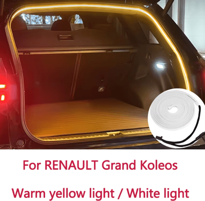 Inspire Curations LED Trunk Light Strip For Renault Koleos Automatic Interior Ambient Light Bar For Car Boot white Light