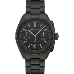 Bulova Lunar Pilot Black Hole Chronograph Limited Edition schwarz Herrenuhr 98A335