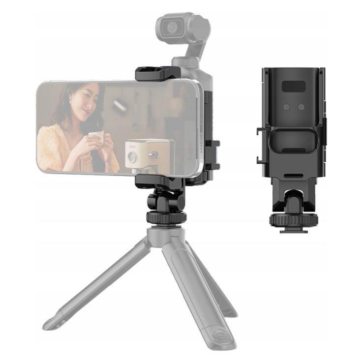Puluz Obudowa Uchwyt Mocowanie Do Dji Osmo Pocket 3 Iso 1/4"" + Uchwyt Na Telefon / Pu726b (PULUZ)