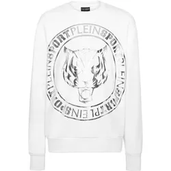 PLEIN SPORT Sweatshirt TIGER, Größe M in Weiß 01