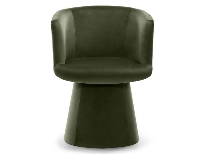 Drehbarer Design-Sessel YATO MAGIC VELVET, dunkelgrün