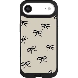 Nivocase Handyhülle für Apple iPhone Air Hülle NIVOpure Case Schwarz Muster Schleife Schleifen (Apple iPhone Air), Smartphone Hülle, Schwarz