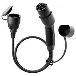 Akyga AK-SC-E28 Ladekabel-Adapter [1x Typ 2 (IEC 62196-2) Stecker - 1x Schutzkontakt-Steckdose] 60 cm