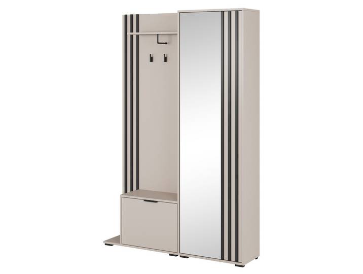 GARDEROBENSCHRANK NELIANA 131/192/40 cm Modern Garderobe-Set Kaschmir