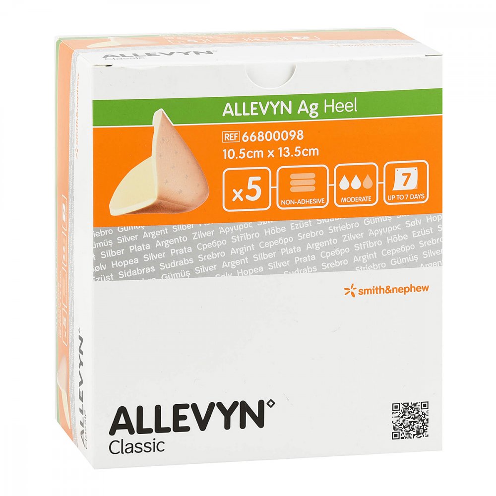 Smith & Nephew GmbH Allevyn Ag Heel Schaumstoff Fersenverband 16222292