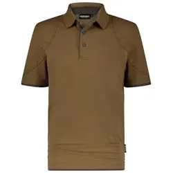 Orbital Poloshirt, lehmbraun/anthrazit, Größe L - lehmbraun/anthrazitgrau - L