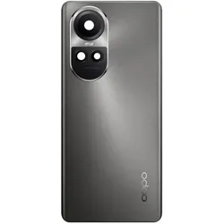 OPPO Akkudeckel für Reno10 Pro, silbery Grau (Abdeckung, Oppo Reno 10 Pro), Mobilgerät Ersatzteile, Grau