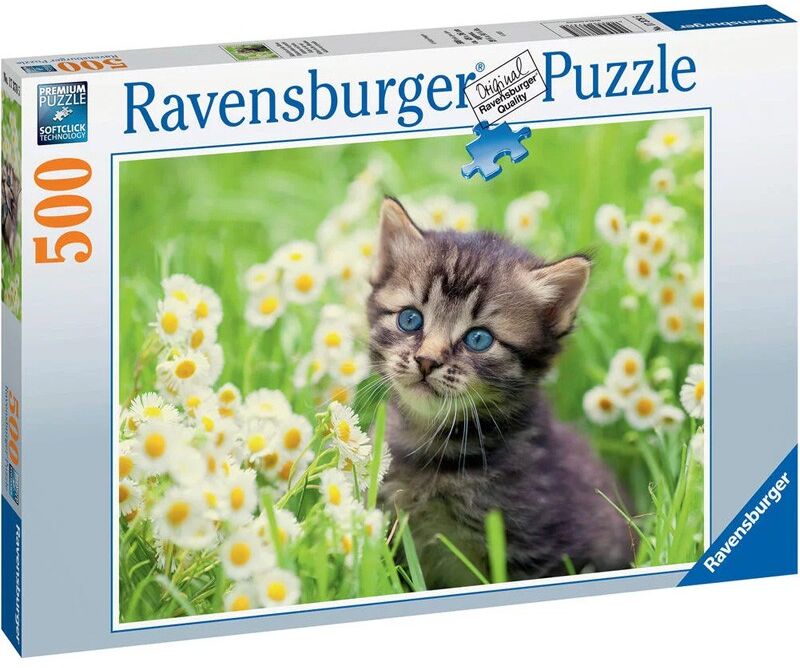 Ravensburger Puzzle 500 p - Chaton dans la prairie