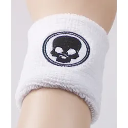 Black Skull - Schweissband - Long - weiss