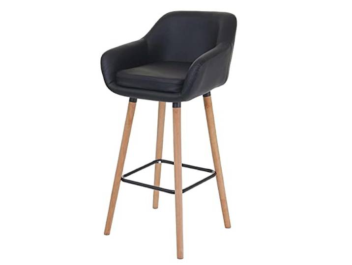 Mendler Barhocker Malmö T381 - Kunstleder, schwarz