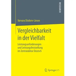 Vergleichbarkeit in der Vielfalt, Fachbücher von Varvara Disdorn-Liesen