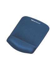 Fellowes PlushTouch Mauspad mit Handgelenkpolsterkissen Blau (9287302)