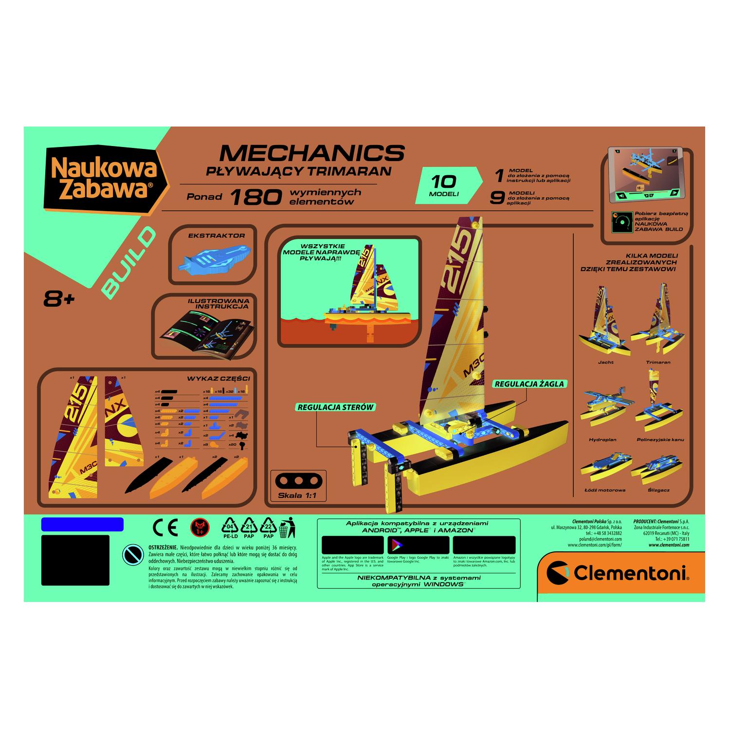 Clementoni Laboratorium mechaniki Pływający Trimaran (50698)