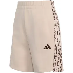 adidas Seasonal Essentials 3-Streifen Animalprint Sweatshorts Damen KH1552 - crystal linen/multicolor/crystal linen XXL
