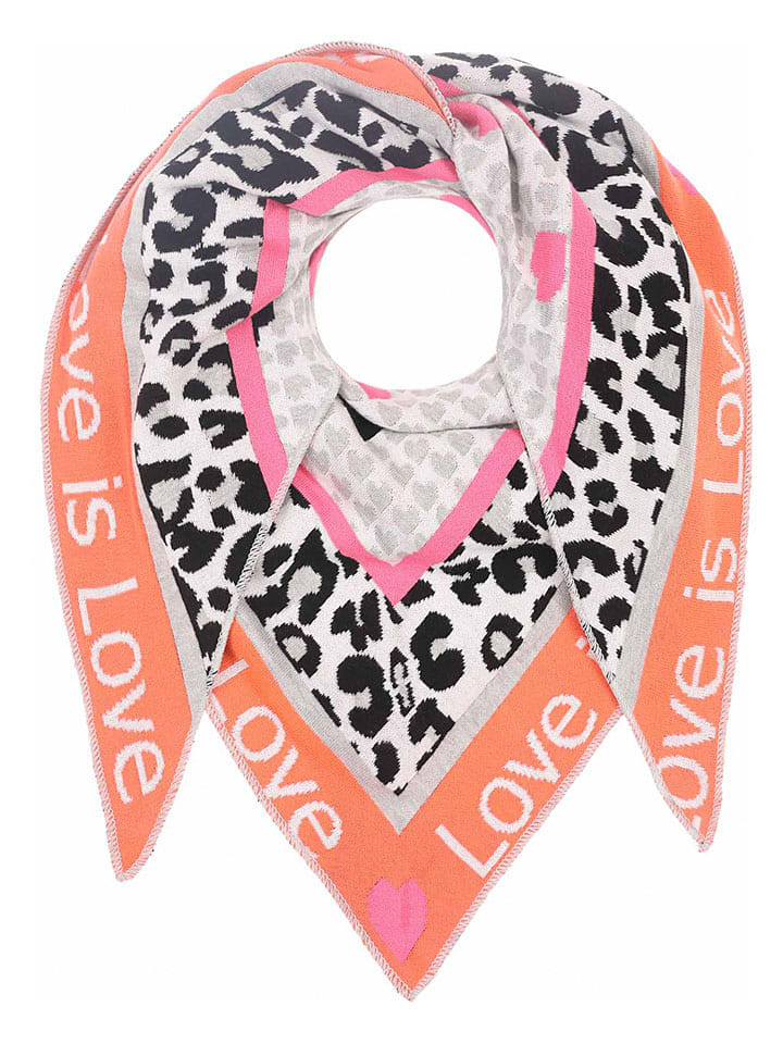 Zwillingsherz Dreieckstuch "Love is Love" in Bunt - (L)200 x (B)130 cm - onesize