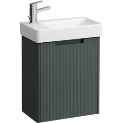 LAUFEN Juna Waschtischunterbau, eine Tür, Scharnier links, SoftClose, zu H815955, 454x262x522mm, H4114511092661, Farbe: Verkehrsgrau