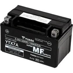 12V 6Ah 105A Yuasa YTX7A / YTX7A-BS AGM Motorradbatterie