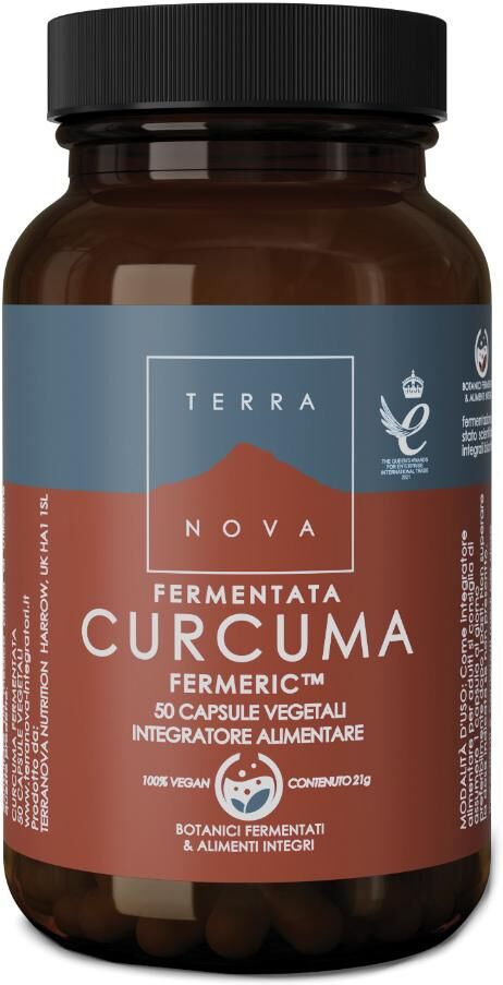 FORLIVE Srl Terranova Curcuma Fermentata 50 Capsule Vegetali, Integratore Alimentare