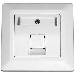 Dätwyler UP-K Dose,leer,schräg rws f.1xRJ45 KeysMod 185866