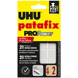 UHU ProPower doppelseitige Klebepads für max. 3,0 g 25 x 20,0 mm weiß