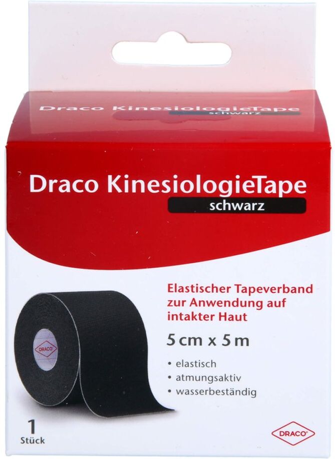 Draco Kinesiologietape 5 Cmx5 M Schwarz