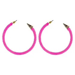 Ohrringe "80er", neonpink