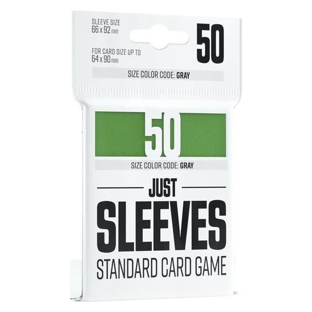 Gamegenic GGX10006ML - Just Hüllen - Standard Kartenspiel, grün (50 Hüllen) (GGX10006ML)