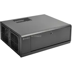 Silverstone SST-GD10B Grandia Desktop (ATX, mATX), PC Gehäuse, Schwarz