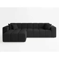 ECKSOFA Loopo Schwarz Links