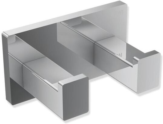 Hewi System 900 Q Doppelhaken 900Q90.00240 chrom, aus Edelstahl, 75x40x44mm