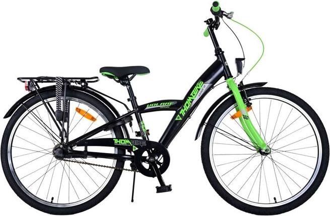 Volare Thombike Kinderfahrrad - Jungen - 24 Zoll - Grün Schwarz - 3 Gänge