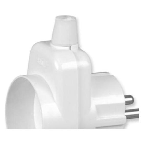 Timex Plug 16A 2P + With Uni-Schuko with socket 2P + Z 250V white (WT-16U/G) (WT-16U/G)