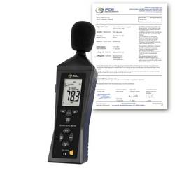 PCE Instruments Schallpegel-Messgerät kalibriert (ISO) Datenlogger PCE-322A-ICA 30 - 130 dB 31.5 Hz - 8 kHz Mini-USB, Analog, Klinkenbuchse 3.5 mm
