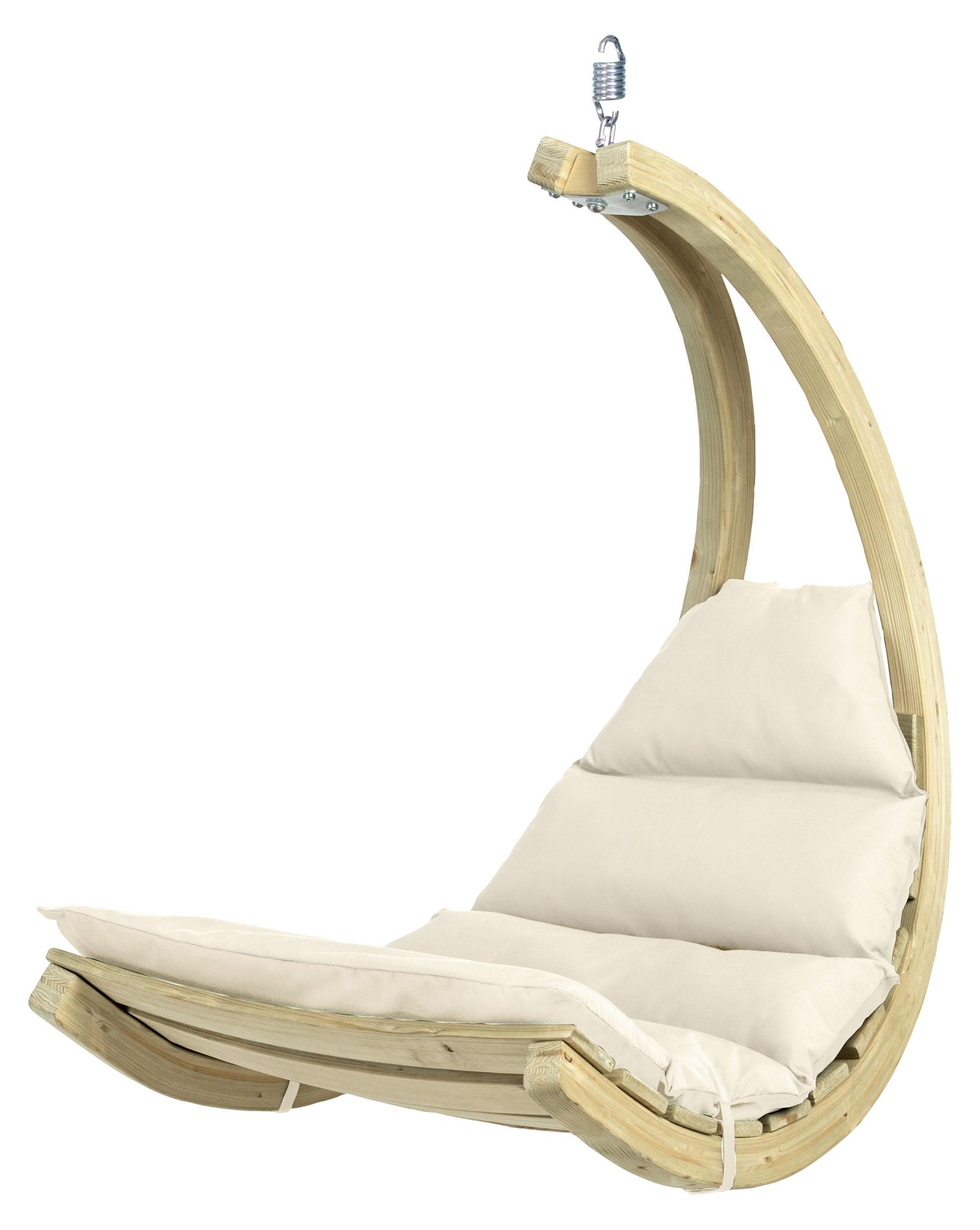 AMAZONAS Schwebesessel Swing Chair Creme Hängesessel inkl. Sitzkissen und Schwingfeder