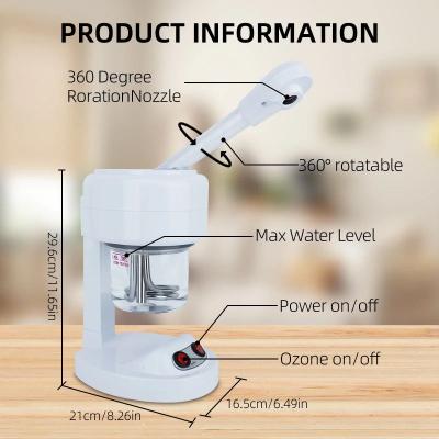 Uplift Picks Ozone Facial Steamer Ionic Warm Mist Face Steamer For Home Skin Care white uk 220 V