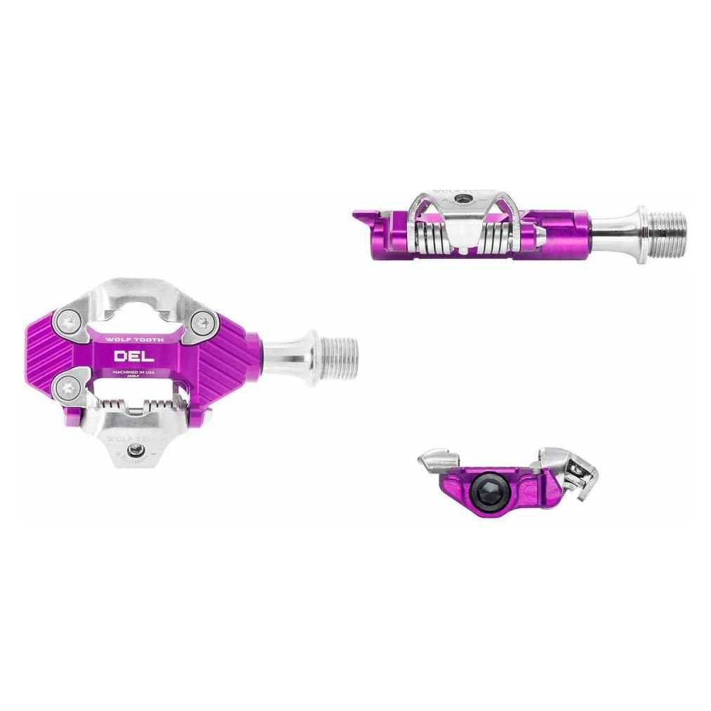 Wolf Tooth DEL Gravel Klick-Pedal, ultraviolet purple (DEL-CLPS-PRU)