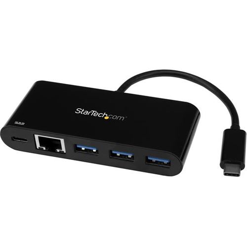 Startech 3PT USB 3.0 C HUB + GBE PD 2.0