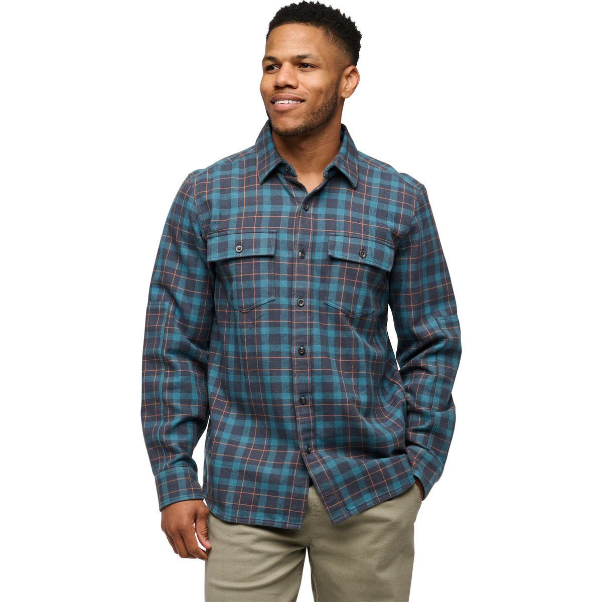 Black Diamond M Project Twill LS Shirt charcoal-moab brown (9652) MED AP7530919652MED1