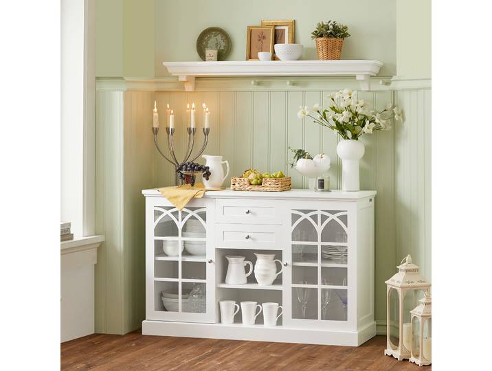 SoBuy FSB79-W Buffet Armoire de cuisine Commode Armoire d'entrée Buffet Rangement