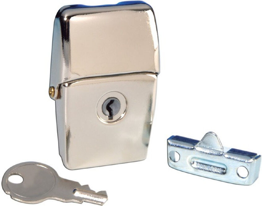 Adam Hall Hardware 19061 Aufbauschloss Mittel Verzinkt Abschließbar