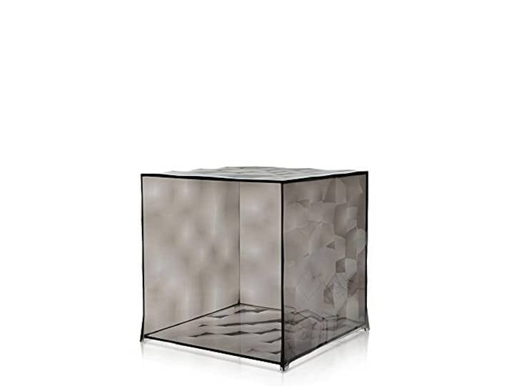 Kartell Optic\, Cube de conteneur\, Fumè\, sans battant