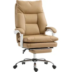 BÜROSTUHL Ergonomischer Schreibtischstuhl mit Lendenwirbelstütze, Fußstütze