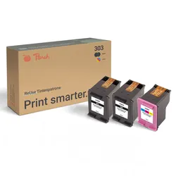 Peach Spar Pack Plus Druckköpfe kompatibel zu HP No. 303, 3YM92A, T6N02AE*2, T6N01AE