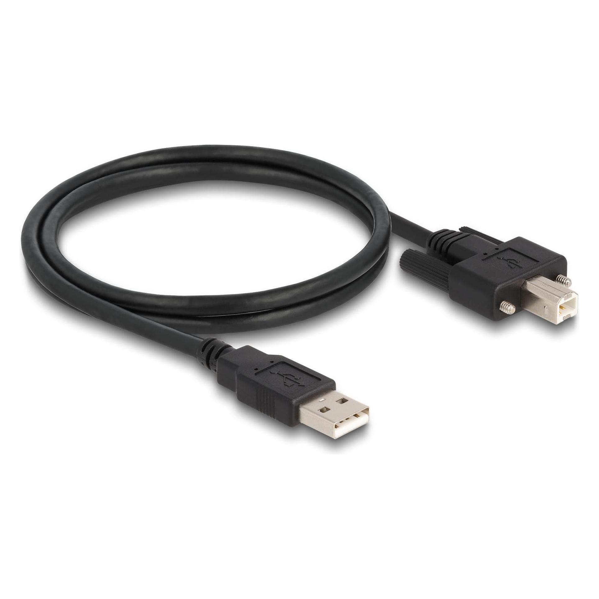 Delock USB 2.0-Kabel USB A - USB B 1 m (1 m, USB 2.0) (87198)