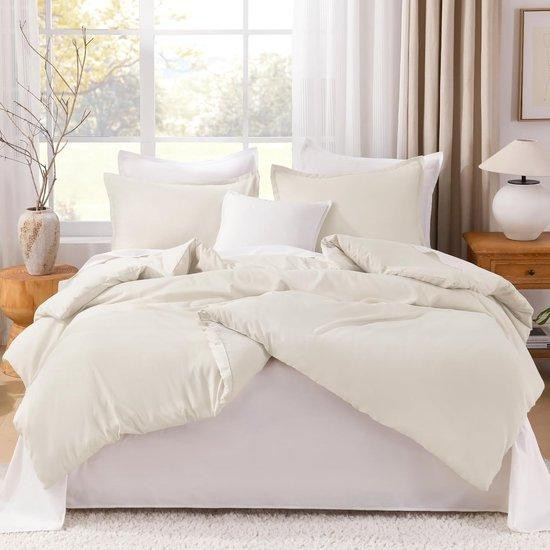 Famanu 3-delige lichtgewicht dekbedset - Beige