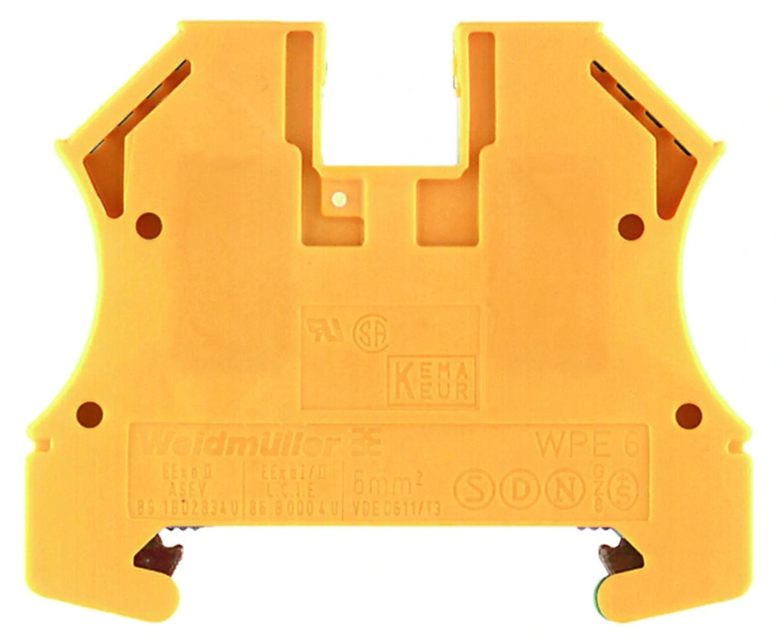 Weidmüller aardklem type WPE 6, 50 stuks
