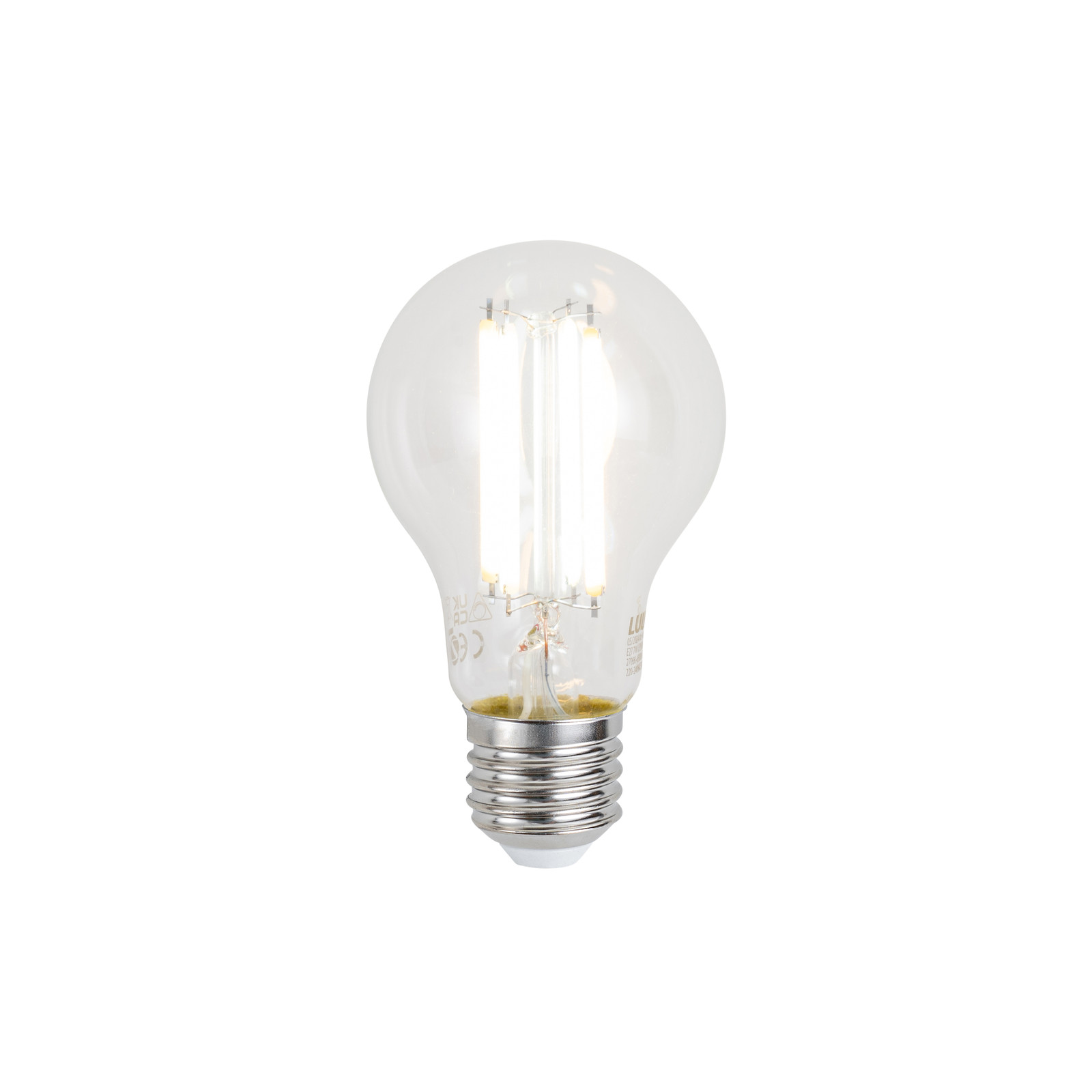 LUUMR Smart E27 LED lamp A60 Zigbee dimbaar 7W 806 lm CCT transparant