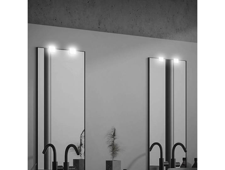 Briloner LED-Spiegelleuchte Aniani, weiß, 4.000 K, 2er-Set Aniani, weiß / opal, für Badezimmer, Kunststoff, Modern