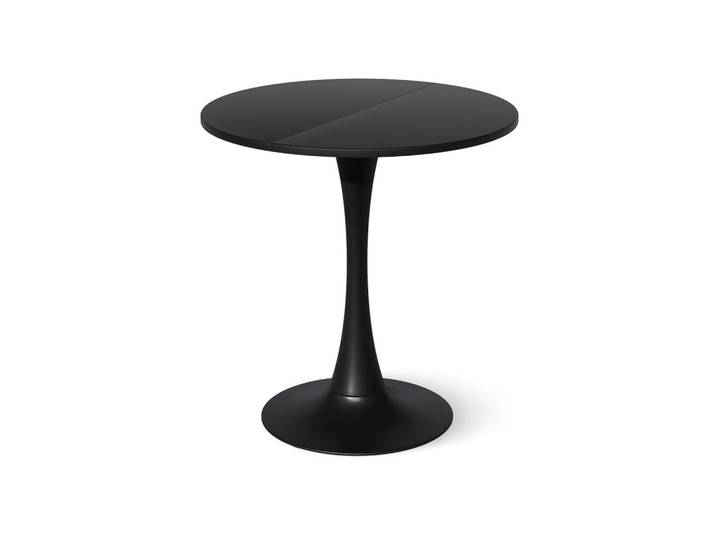 Vicco Esstisch Carl Schwarz 70 x 70 cm, Holzwerkstoff, Rund, 70x73x70 cm, Esszimmer, Esstische