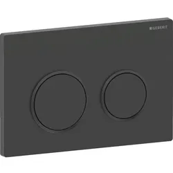 Geberit Omega20BetPl., rund, für 2-Mengen-Sp. schwarz matt, Etc /schwarz glänzen...